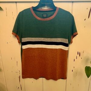 Prana Teal and Rust T-Shirt